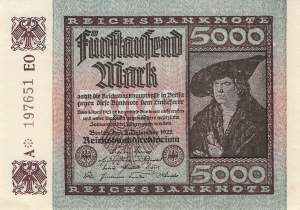 5000 Mark  ro.80e EO 1922